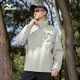 Mizuno Outdoor Jacket Men's Spring and Autumn Hooded Jacket Windproof and Waterproof Three-in-One Couple Mountaineering Suit Light Khaki XL