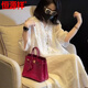 Hengyuanxiang new Chinese style embroidered ramie dress for women 2025 summer new style loose casual linen long skirt light purple L recommended 115-130Jin [Jin equals 0.5 kg]