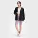 HOTSUIT rear show ice-sensing outdoor sun protection clothes for women 2025 summer new UPF50+ ice silk elastic sun protection clothes hooded jacket Black L