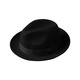 Mr DUCK new product, British style curly top hat for men and women, retro British trendy wool soft felt hat, black jazz hat with large size MW216259 - antique white (7cm large side) XL size (over 61cm, only for extra large head circumference)