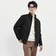 Septwolves Wool Jacket Men's Autumn Stand Collar Jacket Men's Lining Anti-static Simple Business Work Versatile Men's Clothing