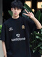 WE11DONE trendy brand summer American letter printing loose cotton short-sleeved niche ball suit couple T-shirt men and women black (retro 1506) M