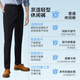 Jing Tokyo-made pants men's thin ice silk casual pants men's straight loose business sports pants black 34