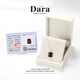 Dara 18K gold blood amber pendant Ping An Wu Shi brand beeswax amber clavicle necklace Chinese Valentine's Day gift for girlfriend