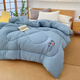 Yu Zhaolin Class A soybean fiber quilt in autumn and winter single person 1.5 meters x 2 meters warm quilt in spring and autumn quilt core universal in all seasons. Raw cotton-Bentley blue 150*200cm-about 3 Jin[Jin equals 0.5 kg]