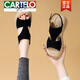 CARTELO fish mouth sandals for women 2025 new summer mid-heel thick-soled leopard print non-slip soft-soled genuine leather Roman shoes with skirt Khaki 34