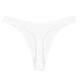 Men's thong high-cut hollow sexy hip-lifting T-pants low-waist macho nightclub seamless briefs trendy white 2XL150-170Jin Jin equals 0.5 kg