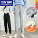 ROMON brand casual pants for women, extended version of wardrobe pants, extended version of tall autumn and winter long super thick pants, black 9923 normal version, spring and autumn single style S 85-95Jin [Jin equals 0.5 kg]
