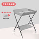 Windel Tisch Babypflege Tisch tragbares Multifunktionsfaltbares Badebad Babybett Windeln Touch Tisch Altes Schlossgrau-Stil (Basketball + Kleidung Trocknenstange + Lagertisch Rack