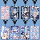 Canchirem peripheral card cover from scratch Another world life event cartoon school card factory card work card protection cover b15673 long lanyard + campus card cover