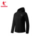 
Jordan Sports Jacket Women's Trench Coat Spring and Autumn Windproof Water-Repellent Hooded Outdoor Jacket Long Sleeve Top Black XS