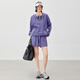 Meiyang Glacier set casual informal con capucha con capucha caladeras superiores top set de dos piezas M