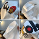 Lee Kids Large taille 200jin [Jin est égal à 0,5 kg] T-shirt à manches courtes à manches courtes pour hommes 2025 T-shirt en coton imprimé Hong Kong Summer Hong Kong Plus Fat Plus taille Men 9926-White M