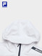 Fila Damens gewebte Jacke 2025 Sommer neues Fahrrad mit Kapuze-Sonnenschutz Top Jade White-W S 160/80A/S