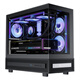 Thermaltake（Tt）钢影透S-M 海景房机箱 电脑主机 黑色（M-ATX主板/支持360水冷/9风扇位）