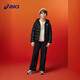 Vêtements pour enfants Asics 25 ans d'hiver Veste de chauffage léger à trois à trois tireurs pour enfants [Charge élevée] Propre noire 1000-Duck Down 175 Farming 117,3g