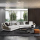 
Yonghuan Italian minimalist home user type genuine leather fabric Lawson curved sofa combination designer color special angle combination 1283x154cm