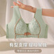 
Renaimu City Bra Button Underwear Vest Style Women's Small Chests Gathering and Collapsed Sub-Breast Anti-Sagging Bra Bra [Dark Green++ Dark Green] Bra Combination 75A 34B [Medium Thick Cup]