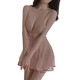 
Sexy pajamas lace suspender and sexy hot maid uniform pure nightmares skirt emotional fun underwear Pink lace skirt + 9756 net clothes average size 80-125 Jin [Jin equals 0.5 kg] confidential shipping