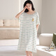 Modal Nightband Sommer Frauen 2025 Neues Modal Ice Seide kurzärmelig kühles Gefühl kann außerhalb von Heimkleidung Pyjamas Kleid 13297 2xl 140-160jin [Jin entspricht 0,5 kg] vor 16 Uhr am selben Tag geliefert