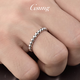 GsunG platinum PT950 bead ring is a perfect and smooth women's exquisite and versatile pure platinum ring. It can be customized. Priced by the gram. Contact before bidding.