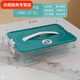 Chaosihui Dumpling Box Special Frozen Dumplings Multi-layer Refrigerator Storage Box Household Dumpling Tray Quick-frozen Fresh-keeping Box Freezer Box Supermarket PP Material-Timed Fresh Lock Dark Green Two Layers and One Cover丨Contains 138 dumplings丨Portable Meter
