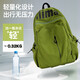 Bai Qixin school bag ins niche lightweight water-repellent waterproof high school student male and female Valentine's Day sports outdoor backpack computer backpack green letter backpack