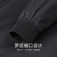 Mark WHALE (FAIRWHALE) high-density windproof baseball collar jacket for men 2025 autumn new anti-wrinkle solid color business commuter jacket 1012K black thickened quilted style L (175)