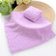 Face towel small coral velvet square small fiber absorbent quick-drying cheap square towel cleaning handkerchief random color 1 pack