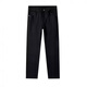 
LEE KIDS Spring and Autumn New Fashion Jeans Men's High Quality Trendy Straight Simple and Versatile Korean Style Casual Long Trousers Trendy T6624 Black 28