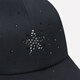 SWOF CARE Etiqueta negra Sombrero de estrella brillante con diamantes de imitación importados Gorra de béisbol negra con capota blanda para hombres y mujeres 661028 Negro/negro Talla única para todos Circunferencia de cabeza recomendada 56-60 cm