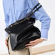 CHARLES&KEITH25秋季新品大容量柔软抽绳链条福袋包托特包包女包CK2-20782654 Black黑色 L