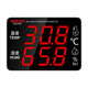 Delixi Electric Thermometer Digital Display Elektronisch Thermometer Hochvorprämische Hygrometer Industriegrad Nass und Trockentemperaturmesser Basis DM-1049 (Overtemperaturalarm)