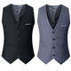 ZoScheck Korean version jacket suit men's vest men's horse clip slim and handsome business casual professional groomsman formal wear black XL