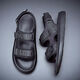 Rankdavey Light Luxury High-Ald Brand Sandals for Men 2025 Summer Soft Sole Sports Beach Zapatos para adolescentes y estudiantes Off Black 6187 Versión actualizada 38 Sports Sports tamaño estándar Tamaño