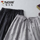 Woodpecker cotton linen polka dot wide-leg pants for women in summer elastic waist lace draped slim casual pants linen nine-point straight pants gray M [90-115Jin[Jin equals 0.5 kg]]