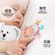 Baby silicone ring-shaped molar stick bite gum small month old baby anti-eating hand training hand grasp oral teething gum blue