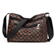 
PSVORT new versatile and atmospheric middle-aged women's bag mother bag multi-layer soft leather one-shoulder crossbody bag mother-in-law bag crossbody bag big flower