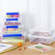 Pupan Rectangular Transparent Plastic Boîte de maintien frais Réfrigérateur Boîte commerciale Kimchi Storage Grande boîte scellée Couleur de chocolat étiquette 9928