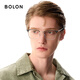 Bolon Tyrannosaurus-Brille Wang Hedi Das gleiche 25-jährige neue Produkt Myopia Gläsers Rahmen Titanium Augenbrauenrahmen kann mit BA7009 B15 Mattschwarz Silber/Halbgloss mattes schwarzes Einzelrahmen abgestimmt werden