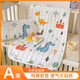 Double-layer gauze mattress baby small mattress pure cotton spliced bed soft cushion children kindergarten sleeping mat baby mattress Dinosaur Castle single mattress 60*120cm kindergarten small bed recommended size