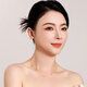 Mengjinyuan 18K gold necklace five-flower hollow love four-leaf clover clavicle chain as a birthday gift for girlfriend