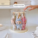 MESHD labubu pendant display box rotating transparent labubu plush doll doll hand-made blind box storage display stand
