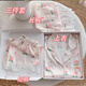 Victoria's style ice silk pajamas for women 2025 new summer thin lace peach short-sleeved trousers sweet home clothes three-piece set AL-YFY9905# peach [short-sleeved + trousers] M [recommended 80-100Jin [Jin equals 0.5 kg]]