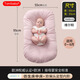 Domi Beibei baby crib mid-bed newborn anti-vomiting and overflowing portable bionic bed baby anti-jump soothing and sleeping artifact Weir powder small size anti-deviation head shaping-Class A quality inspection
