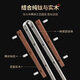 Unclumsy pure titanium tea clips solid wood kung fu tea set accessories tea leaf clips tea cup clips tweezers tea ceremony ornaments spare parts 1-ebony Youyi pure titanium tea clips