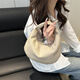Dadong Nischendesign Frauenbag 2025 Neue weiche Leder Textur Cloud Handtasche Knödelbeutel Einfacher Mode -Handtaschen -Tasche grau