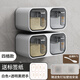 Qinkai seasoning box wall-mounted kitchen seasoning box household drawer-type seasoning jar salt MSG seasoning bottle seasoning storage box Athens white traceless wall-mounted 6-can type free nail sticker + spoon + label paper
