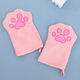 Pet towel glove type dog special quick-drying absorbent cleaning towel cat bath towel pet supplies blue 22*15cm (single pack)