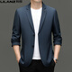 Suite pour hommes Lilang Spring et automne nouveau style de veste décontractée décontractée de l'âge moyen et des jeunes hommes Khaki [ZL12397] M 170 [125jin [Jin est égal à 0,5 kg] en dessous]]